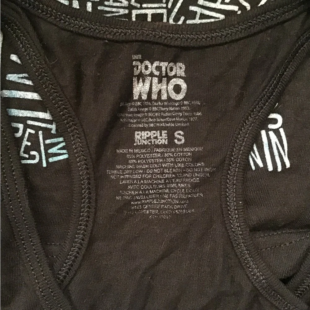 Hot Topic Doctor Who Tank Top - Picture 3 of 3